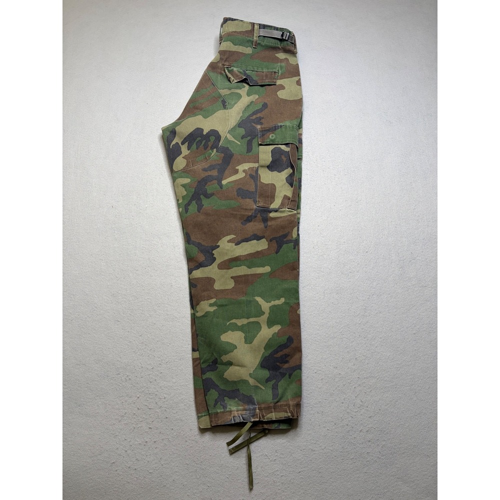Vintage Cargo Pants Mens Large Camo Woodland Military Tactical BDU Distressed - Picture 12 of 13
